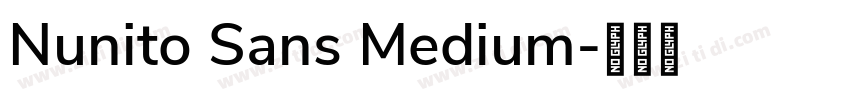 Nunito Sans Medium字体转换